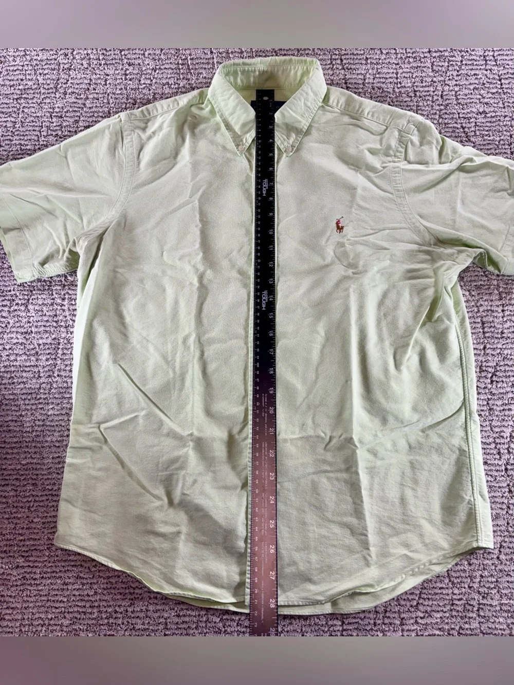 Polo Ralph Lauren Men’s Large Green Short Sleeve Button Down Shirt